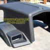 Kenworth T800 Hood: '94 & Up W/ Curved Windshield - 60.5" Half Fender W/ Air Breather Cutouts Aftermarket