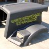 Kenworth T800 Hood: '94 & Up W/ Curved Windshield - 60.5" Half Fender W/ Air Breather Cutouts Aftermarket