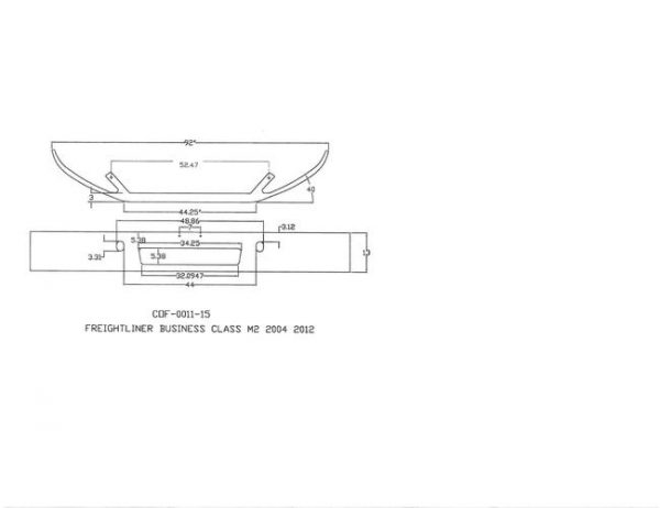 Freightliner M2 Bumper: M2-112: 2004 - 2012