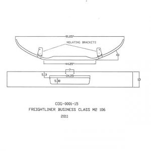 Freightliner M2 Bumper: M2-106: 2011 & Up