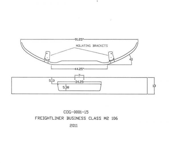 Freightliner M2 Bumper: M2-106: 2011 & Up