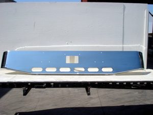 Peterbilt 379 Chrome Bumper: "Tapered Custom" W/ 6 Oval Light Holes