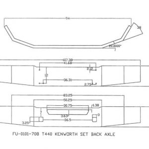 Kenworth T440 '13 and Newer Bumper: Chrome Steel