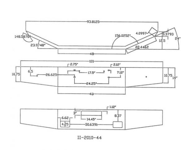 Western Star 4900SA Bumper: Chrome