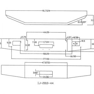 Western Star 4900SA Bumper: Chrome