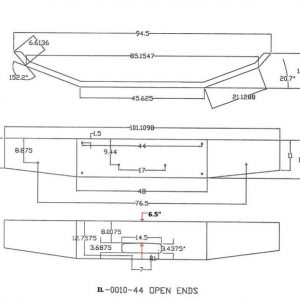 Western Star 4964FX Bumper: Chrome