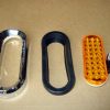Bumper Light Assembly: Oval Amber 6" LED w/ Screwless Bezel & Grommet