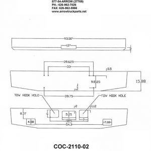 Freightliner Coronado Bumper: Redesigned - Chrome Steel