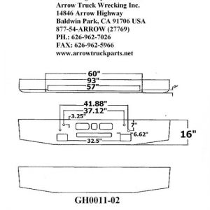 Mack Western Contractor: Chrome Bumper