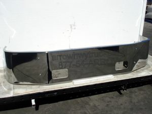 Peterbilt 387 Bumper - '02-UP Chrome 16" no / fog light or step holes