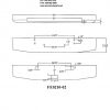 Kenworth W900L / W900B Bumper: Chrome Steel 16 Inch Tapered, No Fog Light Holes