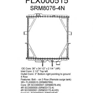 peterbilt radiator row fits