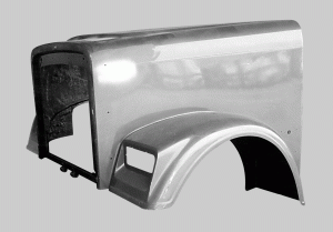 Freightliner Classic 132 Hood. Extended Length 71". Fits 1991 - 2008 models.