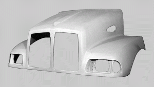 Kenworth T300 Hood:1994 to 2009 W/ Curved Windshiel