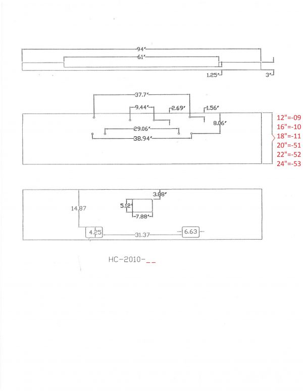 Peterbilt 379 / 378 / 357 Bumper: "Box End"