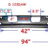 Sterling LT7501 Bumper - Steel Painted