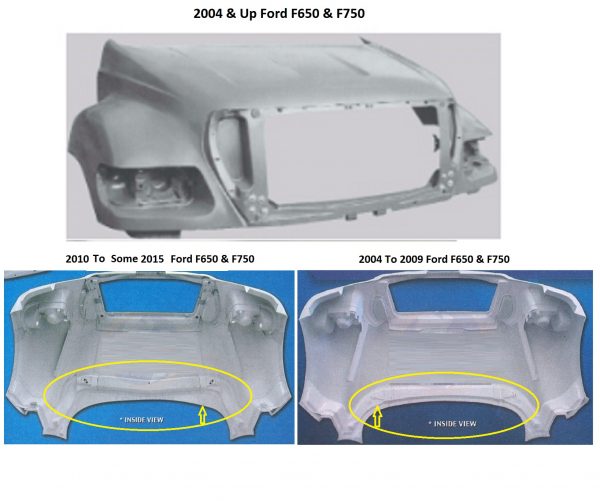 Ford F650 & F750 2004 To Some 2015 Hood