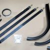 Mounting Kit: 2 Powder Coated Black Brackets W/ 3 Powder Coated Steel Straps