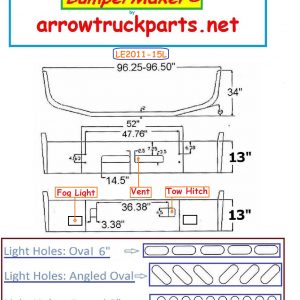 BumperMaker: Volvo VNL 1998 To 2003 VNL42T & VNL64T (LE)