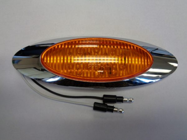 Elite Oval Amber LED & Amber Lens