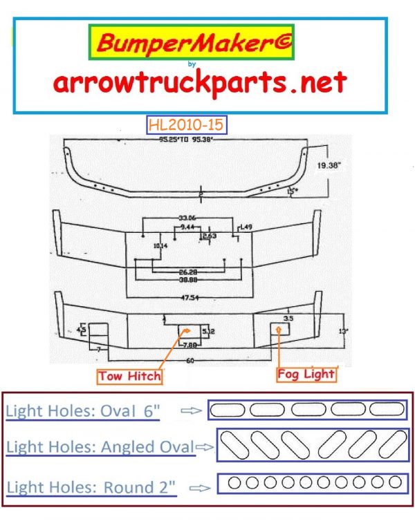 BumperMaker: Peterbilt 385 112" BBC Bumper