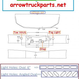 BumperMaker: Peterbilt 587 Set Back Axle Chrome Replacement Bumper