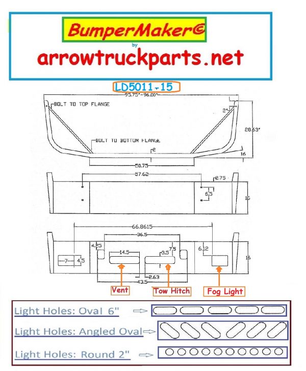 BumperMaker: Volvo VNM 1998 To 2003 (LD)