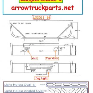 2004 & Newer Volvo VNM Direct Mount (LG) New Aftermarket Bumper.