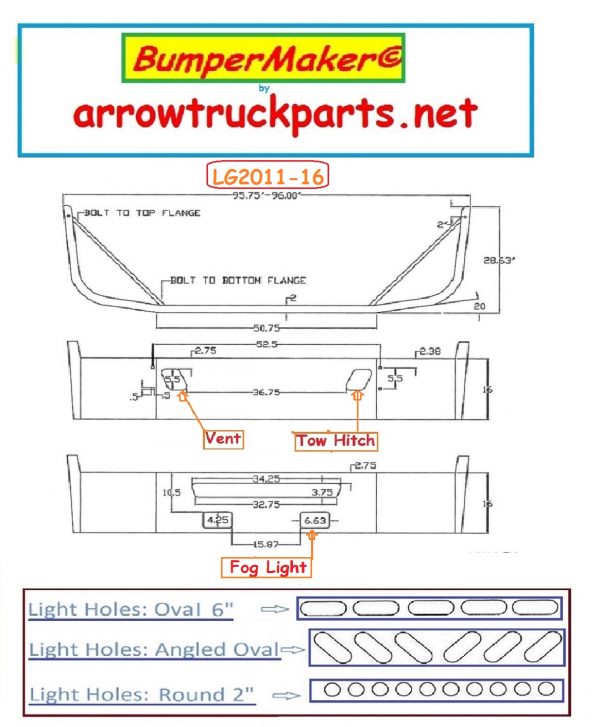 2004 & Newer Volvo VNM Direct Mount (LG) New Aftermarket Bumper.