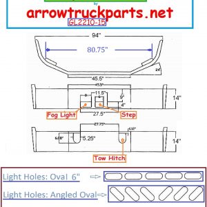 BumperMaker: Mack CH 613 SBA 1994 To 2004 Bumper