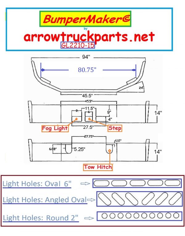 BumperMaker: Mack CH 613 SBA 1994 To 2004 Bumper