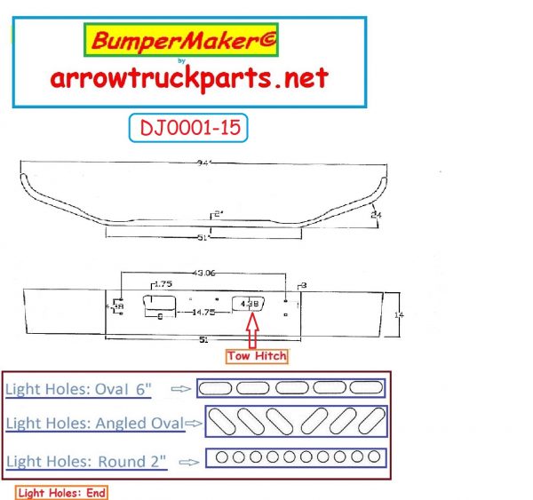 Bumpermaker 2004 to 2008 GMC Chevrolet C6500 & C7500