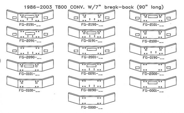 BumperMaker : Kenworth T800 1986 To 2003 (FG)