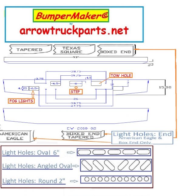 BumperMaker: International Paystar 5900I 2001 To 2011 Bumper