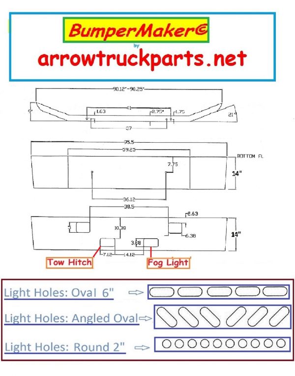 Ford F600 - F850 Bumper: 1980 To 2003