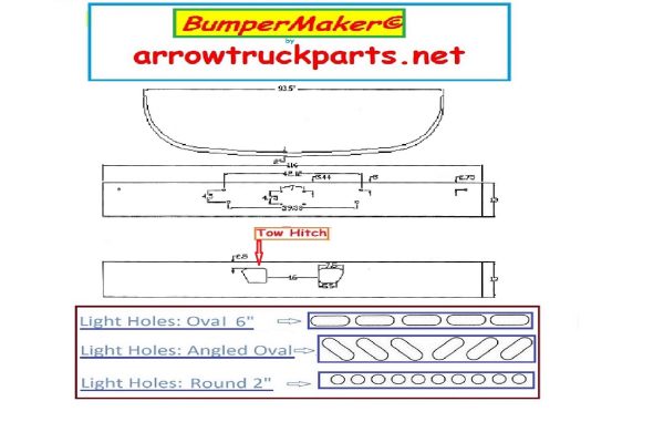 BumperMaker: Sterling AT9500 & AT9513 2008 To 2011: Replaces OEM Chrome Or Painted Bumper