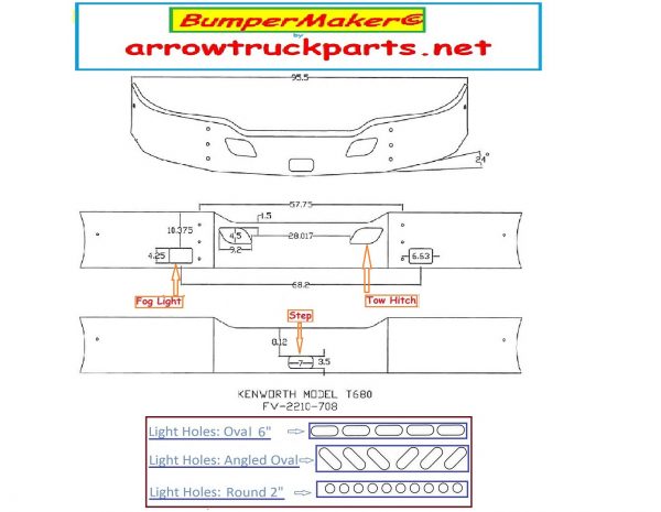 BumperMaker: Kenworth T680 Bumper