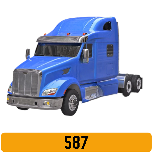 Peterbilt 587 Set Back Axle Chrome Replacement Bumper| Arrow Highway ...
